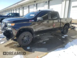 2019 Chevrolet Silverado 1500 Custom Trail Boss with VIN 1GCPYCEF6KZ328611, listed as a Copart auction lot 87818205 with 139,445 mi miles and Salvage Title. Bid and sale history available at carsss.com. Image 1.