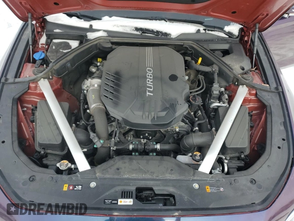 2023 Genesis G70 3.3T with VIN KMTG54TE8PU107865, listed as a Copart auction lot 45747995 with 13,348 mi miles and Salvage title. Bid and sale history available at DreamBid. Image 11.