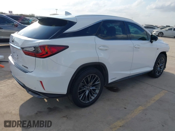 2017 Lexus RX with VIN 2T2BGMCAXHC012458, listed as a IAAI auction lot 41515915 with 127,709 mi miles. Bid and sale history available at carsss.com. Image 4.