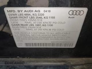 2016 Audi Q3 Premium Plus z VIN WA1EFCFS9GR023727, wystawiony jako IAAI lot #41999918 z przebiegiem 97 781 mil mil oraz . Historia ofert i sprzedaży dostępna na DreamBid. Obrazek 9.