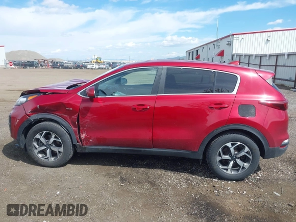 2020 Kia Sportage LX with VIN KNDPMCAC5L7635790, listed as a IAAI auction lot 42140965 with 46,057 mi miles. Bid and sale history available at carsss.com. Image 15.