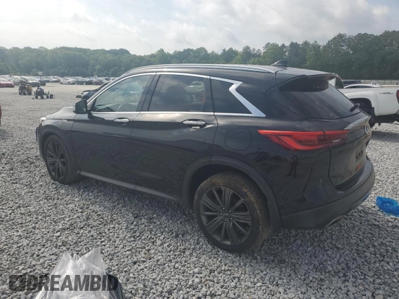 2020 Infiniti QX50 Luxe with VIN 3PCAJ5M17LF115024, listed as a Copart auction lot 54704385 with 68,853 mi miles and Salvage title. Bid and sale history available at DreamBid. Image 2.