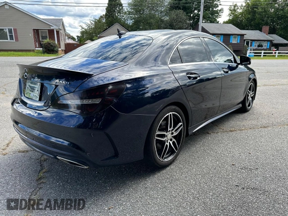 2017 Mercedes-Benz CLA 250 with VIN WDDSJ4GB3HN406508, listed as a Copart auction lot 64348553 with 56,164 mi miles and . Bid and sale history available at DreamBid. Image 4.