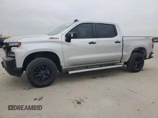 2021 Chevrolet Silverado 1500 LT Trail Boss with VIN 3GCPYFED3MG350715, listed as a Copart auction lot 44524305 with 77,857 mi miles and Salvage Title. Bid and sale history available at DreamBid. Image 1.