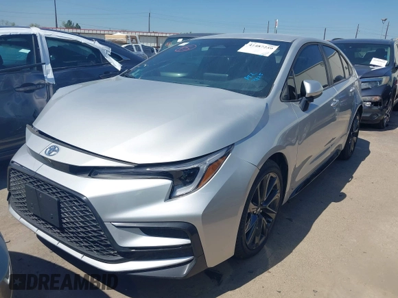 2025 Toyota Corolla SE with VIN 5YFS4MCE7SP217887, listed as a IAAI auction lot 41487259 with 3,515 mi miles. Bid and sale history available at carsss.com. Image 2.
