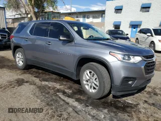 2021 Chevrolet Traverse LS with VIN 1GNERFKW9MJ200804, listed as a Copart auction lot 54784495 with 108,839 mi miles and Salvage title. Bid and sale history available at DreamBid. Image 4.