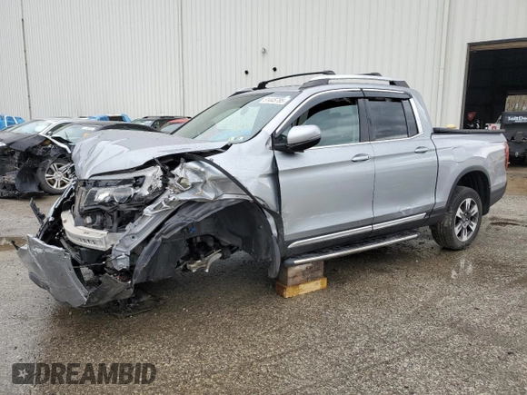 2019 Honda Ridgeline RTL with VIN 5FPYK3F57KB014653, listed as a Copart auction lot 51445785 with 30,598 mi miles and Salvage title. Bid and sale history available at DreamBid. Image 1.