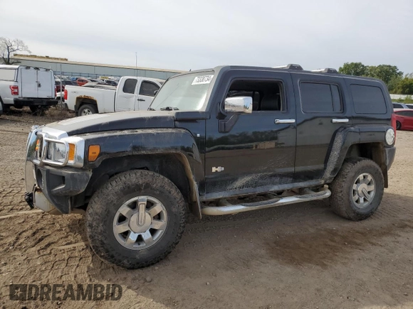 2008 Hummer H3 SUV Luxury with VIN 5GTEN43E988197052, listed as a Copart auction lot 73338734 with 142,696 mi miles and Clean Title. Bid and sale history available at carsss.com. Image 1.