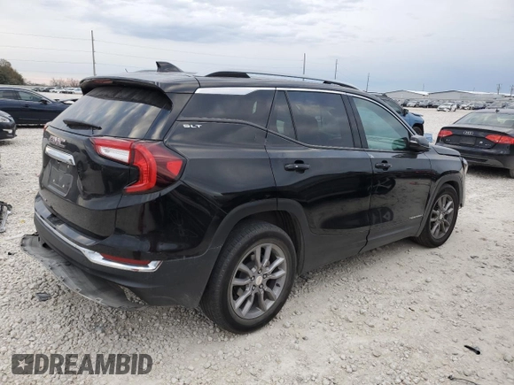 2022 GMC Terrain SLT with VIN 3GKALPEV9NL179789, listed as a Copart auction lot 89206215 with Not provided miles and Salvage title. Bid and sale history available at DreamBid. Image 3.