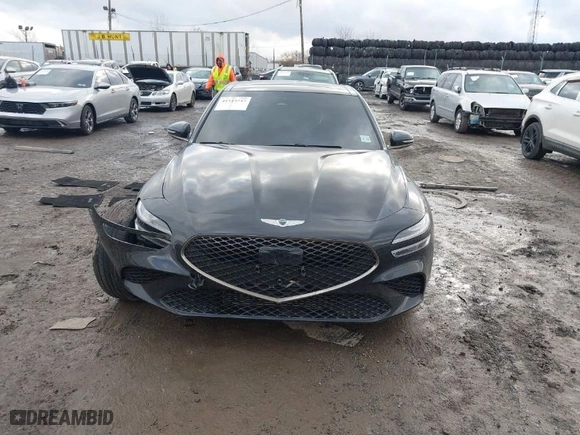 2023 Genesis G70 2.0T with VIN KMTG34TA5PU120298, listed as a IAAI auction lot 41515747 with 32,724 mi miles. Bid and sale history available at carsss.com. Image 12.