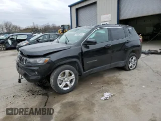 2024 Jeep Compass Latitude with VIN 3C4NJDBN3RT605648, listed as a Copart auction lot 51016395 with 0 mi miles and Non Repairable. Bid and sale history available at carsss.com. Image 1.