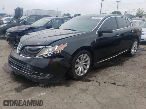 2013 Lincoln MKS with VIN 1LNHL9DK2DG615474, listed as a Copart auction lot 72992954 with 267,975 mi miles and Salvage Title. Bid and sale history available at carsss.com. Image 1.