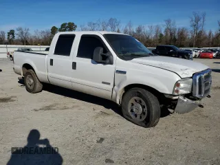 2006 Ford Super Duty F-250 XL with VIN 1FTSW20P16EC00154, listed as a Copart auction lot 39842154 with 213,492 mi miles and Salvage Title. Bid and sale history available at carsss.com. Image 4.