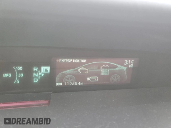 2012 Toyota Prius One with VIN JTDKN3DU6C5405196, listed as a Copart auction lot 52333565 with 112,584 mi miles and Clean Title. Bid and sale history available at carsss.com. Image 9.