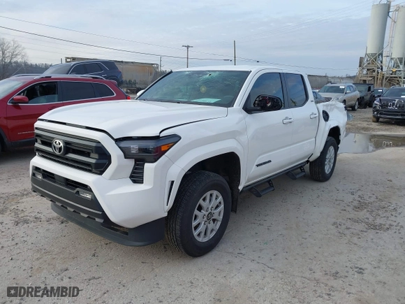 2024 Toyota Tacoma 4WD SR5 with VIN 3TYLB5JN0RT016910, listed as a IAAI auction lot 41586142 with 6,127 mi miles. Bid and sale history available at carsss.com. Image 2.