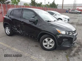 2020 Chevrolet Trax LS with VIN KL7CJKSB7LB037718, listed as a IAAI auction lot 42057253 with 76,329 mi miles. Bid and sale history available at carsss.com. Image 1.
