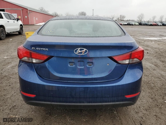 2016 Hyundai Elantra SE with VIN 5NPDH4AE1GH662002, listed as a Copart auction lot 85233514 with 144,743 mi miles and Salvage Title. Bid and sale history available at carsss.com. Image 6.