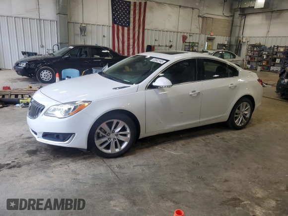 2015 Buick Regal Premium II with VIN 2G4GR5GX1F9250281, listed as a Copart auction lot 53892145 with 152,596 mi miles and Clean Title. Bid and sale history available at carsss.com. Image 1.