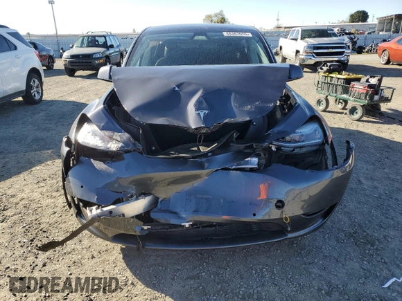 2021 Tesla Model Y Long Range with VIN 5YJYGDEE0MF274042, listed as a Copart auction lot 48383055 with 39,264 mi miles and Salvage Title. Bid and sale history available at DreamBid. Image 5.