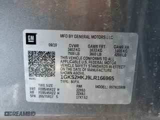 2020 GMC Yukon XL Denali with VIN 1GKS2HKJ9LR166965, listed as a Copart auction lot 45593805 with 67,516 mi miles and Salvage Title. Bid and sale history available at carsss.com. Image 15.