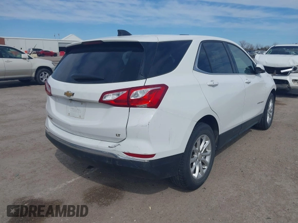 2019 Chevrolet Equinox LT z VIN 2GNAXKEVXK6256700, wystawiony jako IAAI lot #41655963 z przebiegiem 80 294 mil mil oraz . Historia ofert i sprzedaży dostępna na DreamBid. Obrazek 4.