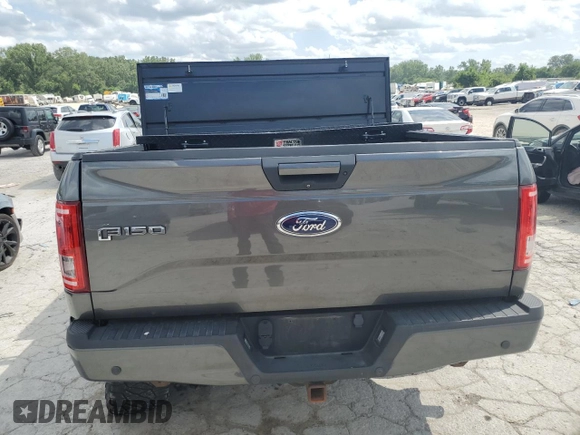2017 Ford F-150 XL with VIN 1FTEW1EF5HFA56418, listed as a Copart auction lot 58428345 with 118,665 mi miles and Salvage title. Bid and sale history available at DreamBid. Image 6.