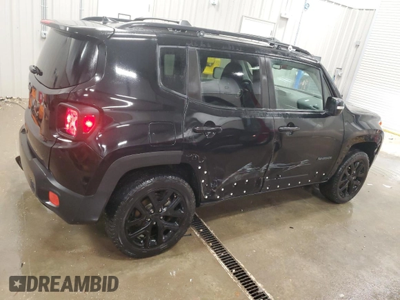 2018 Jeep Renegade Altitude with VIN ZACCJBBB8JPH68678, listed as a Copart auction lot 79133264 with 52,459 mi miles and Salvage title. Bid and sale history available at DreamBid. Image 3.