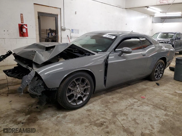 2018 Dodge Challenger GT with VIN 2C3CDZGG0JH112758, listed as a Copart auction lot 48510505 with 0 mi miles and Salvage Title. Bid and sale history available at carsss.com. Image 1.