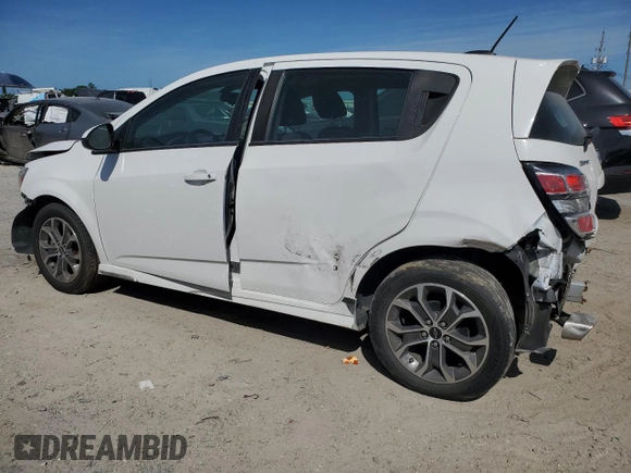 2019 Chevrolet Sonic LT with VIN 1G1JD6SB0K4118144, listed as a Copart auction lot 52004845 with 43,310 mi miles and Non repairable. Bid and sale history available at DreamBid. Image 2.