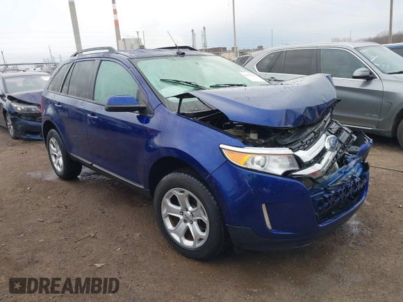 2014 Ford Edge SEL with VIN 2FMDK3JC2EBA20211, listed as a IAAI auction lot 41875254 with 195,046 mi miles. Bid and sale history available at carsss.com. Image 1.