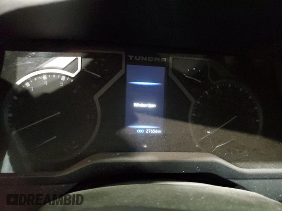 2022 Toyota Tundra SR5 with VIN 5TFLA5GD8NX001640, listed as a Copart auction lot 51101965 with 27,656 mi miles and Clean title. Bid and sale history available at DreamBid. Image 9.