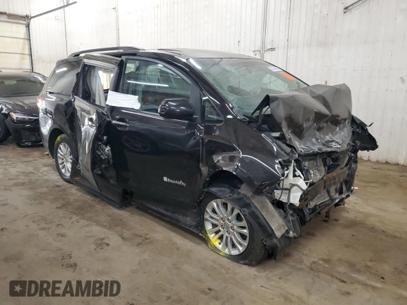 2011 Toyota Sienna XLE AAS with VIN 5TDYK3DC6BS133784, listed as a Copart auction lot 50106685 with 0 mi miles and Salvage Title. Bid and sale history available at carsss.com. Image 4.