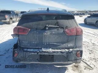 2021 Kia Niro LX with VIN KNDCB3LC0M5485909, listed as a Copart auction lot 46037385 with 0 mi miles and Salvage Title. Bid and sale history available at carsss.com. Image 6.