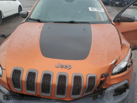 2014 Jeep Cherokee Trailhawk with VIN 1C4PJMBB4EW317799, listed as a Copart auction lot 46779095 with 95,832 mi miles and Clean Title. Bid and sale history available at carsss.com. Image 12.
