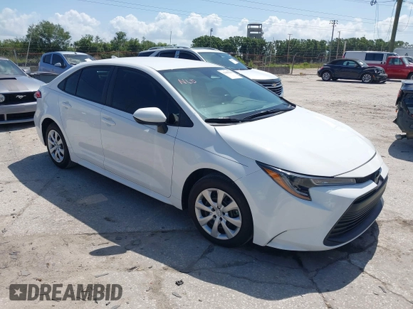 2023 Toyota Corolla LE with VIN 5YFB4MDE1PP058810, listed as a IAAI auction lot 42009318 with 10,950 mi miles and . Bid and sale history available at carsss.com. Image 1.