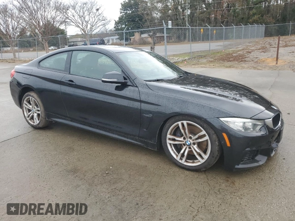 2014 BMW 4 Series 428i with VIN WBA3N7C51EK222053, listed as a Copart auction lot 84374364 with 110,888 mi miles and Salvage Title. Bid and sale history available at DreamBid. Image 4.