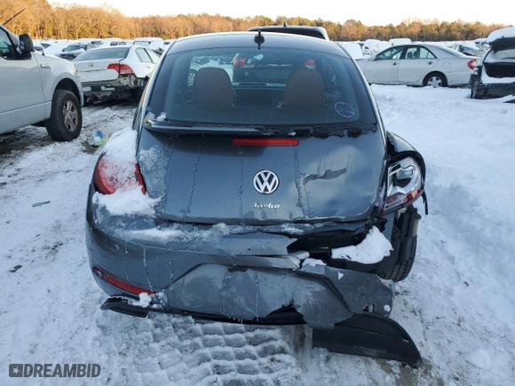 2017 Volkswagen Beetle 1.8T S with VIN 3VWF17ATXHM621177, listed as a Copart auction lot 85921004 with 0 mi miles and Salvage Title. Bid and sale history available at carsss.com. Image 6.