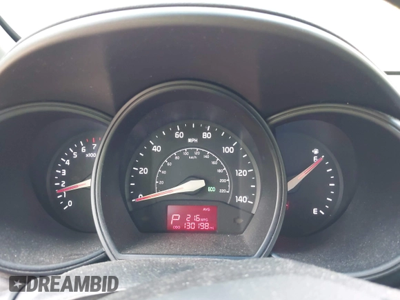 2013 Kia Rio EX with VIN KNADN4A38D6216262, listed as a IAAI auction lot 42621711 with 130,198 mi miles and . Bid and sale history available at DreamBid. Image 7.