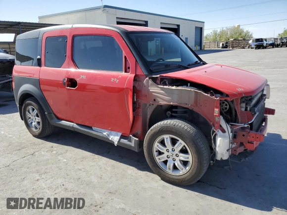 2006 Honda Element EX with VIN 5J6YH286X6L004459, listed as a Copart auction lot 55091275 with 110,164 mi miles and Salvage Title. Bid and sale history available at DreamBid. Image 4.