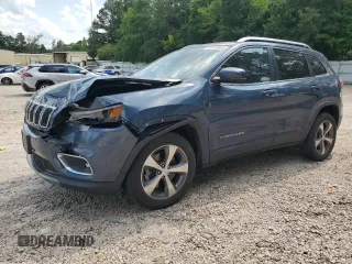 2020 Jeep Cherokee Limited with VIN 1C4PJMDX7LD582881, listed as a Copart auction lot 60198605 with 48,592 mi miles and Salvage title. Bid and sale history available at DreamBid. Image 1.