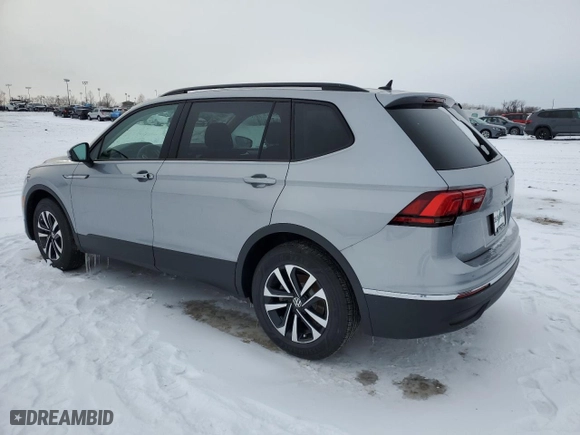 2024 Volkswagen Tiguan S with VIN 3VVFB7AX3RM165819, listed as a Copart auction lot 44740345 with 0 mi miles and Salvage Title. Bid and sale history available at carsss.com. Image 2.