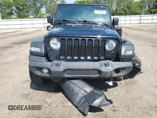 2020 Jeep Wrangler Sport with VIN 1C4GJXAG9LW203468, listed as a Copart auction lot 63586585 with 58,180 mi miles and Salvage title. Bid and sale history available at DreamBid. Image 5.