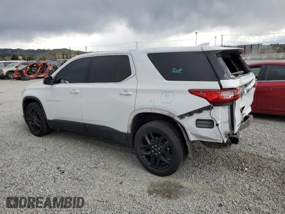 2020 Chevrolet Traverse LS with VIN 1GNERFKW1LJ229602, listed as a Copart auction lot 47083294 with 80,165 mi miles. Bid and sale history available at carsss.com. Image 2.