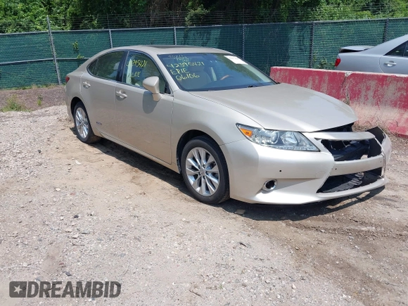 2014 Lexus ES 300h with VIN JTHBW1GG5E2047180, listed as a IAAI auction lot 42395421 with 103,262 mi miles and . Bid and sale history available at DreamBid. Image 1.