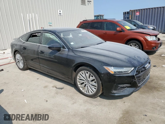 2019 Audi A7 Premium Plus with VIN WAUR2AF23KN083197, listed as a Copart auction lot 70736954 with 53,326 mi miles and Non Repairable. Bid and sale history available at carsss.com. Image 4.
