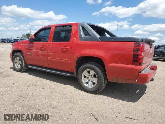 2010 Chevrolet Avalanche LT with VIN 3GNVKFE05AG157345, listed as a Copart auction lot 58083315 with 186,530 mi miles and Salvage title. Bid and sale history available at DreamBid. Image 2.