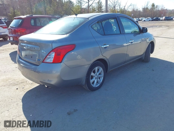 2012 Nissan Versa SL with VIN 3N1CN7AP8CL859169, listed as a IAAI auction lot 42013989 with 93,310 mi miles. Bid and sale history available at carsss.com. Image 4.