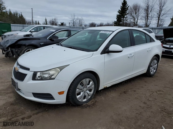 2012 Chevrolet Cruze LT w/1LT with VIN 1G1PF5SC2C7349098, listed as a Copart auction lot 52995975 with 215,670 mi miles and Clean Title. Bid and sale history available at carsss.com. Image 1.