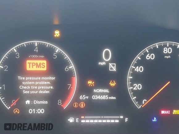 2022 Honda Civic Si with VIN 2HGFE1E58NH473302, listed as a IAAI auction lot 41473435 with 34,685 mi miles and . Bid and sale history available at DreamBid. Image 7.