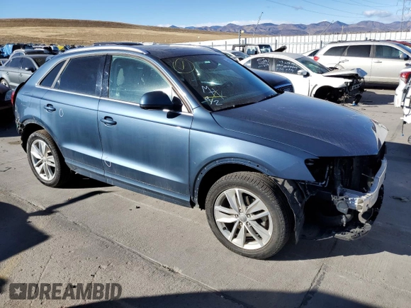 2017 Audi Q3 Premium Plus with VIN WA1JCCFS5HR010322, listed as a Copart auction lot 70188182 with 47,963 mi miles. Bid and sale history available at carsss.com. Image 4.